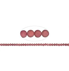 Heilstein & Edelstein-Strang - Kugeln, Rhodonit A, 06mm