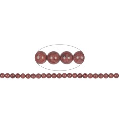 Heilstein & Edelstein-Strang - Kugeln, Rhodonit A, 08mm