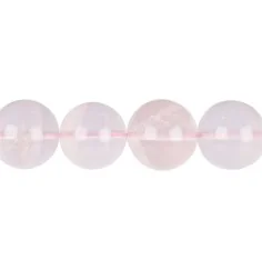 Heilstein & Edelstein-Strang - Kugeln, Rosenquarz, 20mm