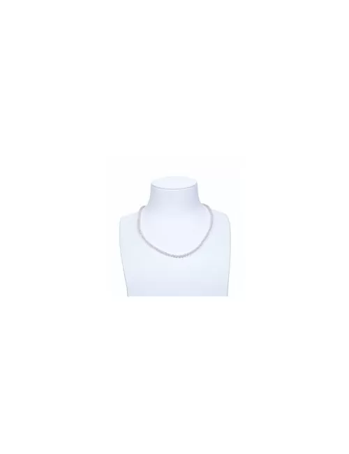 Heilstein & Edelstein-Strang - Kugeln, Rosenquarz, facettiert, 04mm