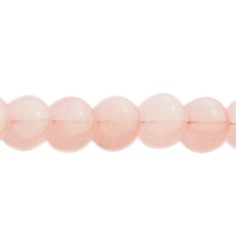 Heilstein & Edelstein-Strang - Disc, Rosenquarz, matt, 12mm