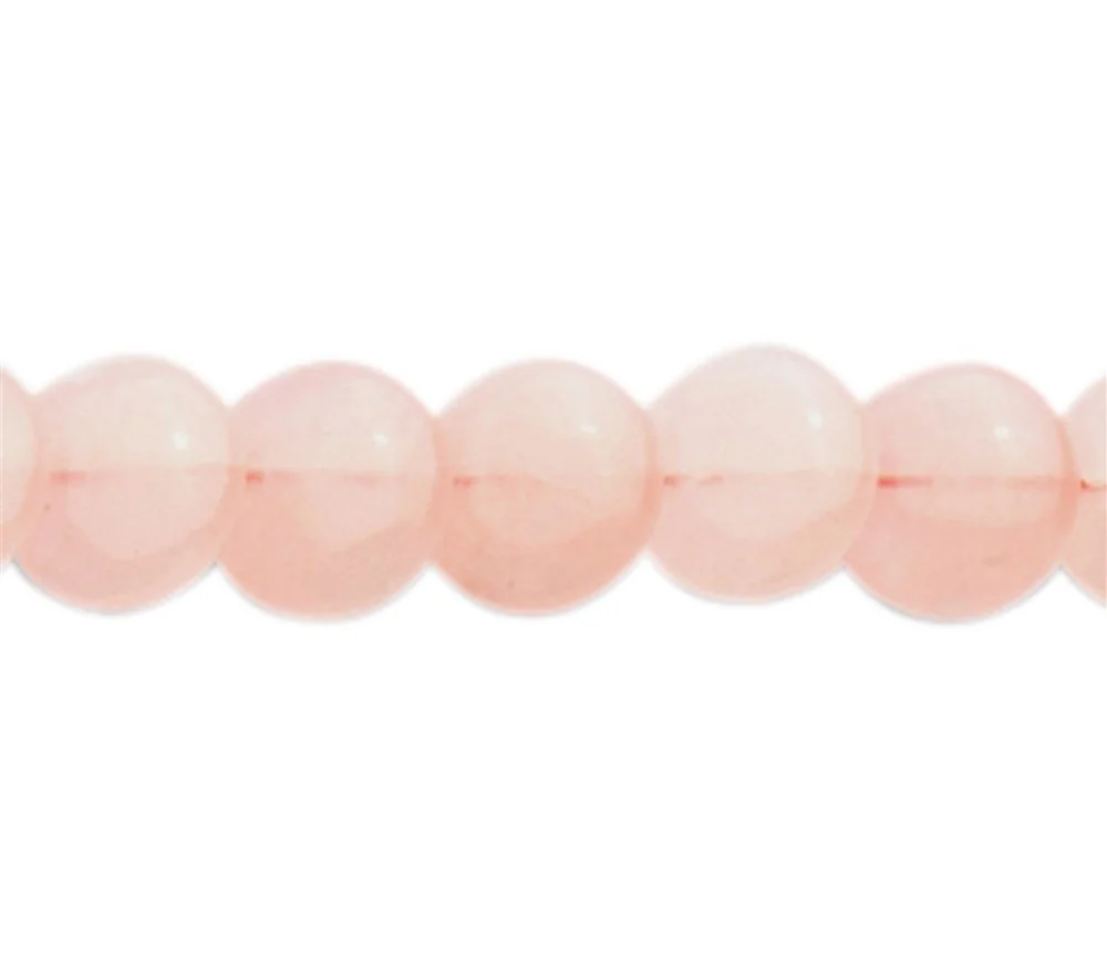 Heilstein & Edelstein-Strang - Disc, Rosenquarz, matt, 12mm