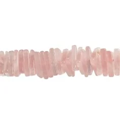 Heilstein & Edelstein-Strang - Dreieck flach, Rosenquarz, 03 x 10mm