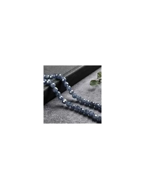 Heilstein & Edelstein-Strang - Kugeln, Saphir, facettiert, 04mm (39cm)