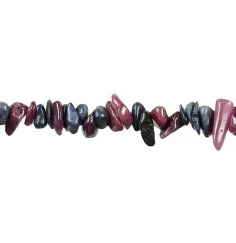 Heilstein & Edelstein-Strang - Splitter, Saphir, ca. 03 x 04mm