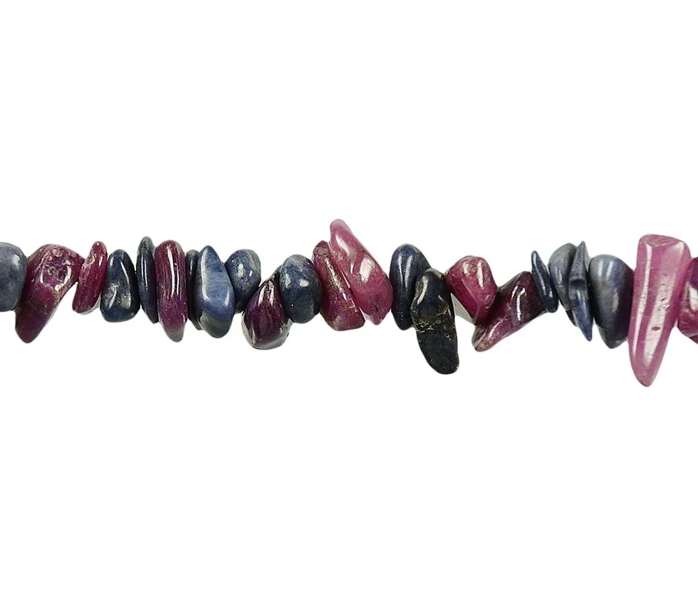 Heilstein & Edelstein-Strang - Splitter, Saphir, ca. 03 x 04mm