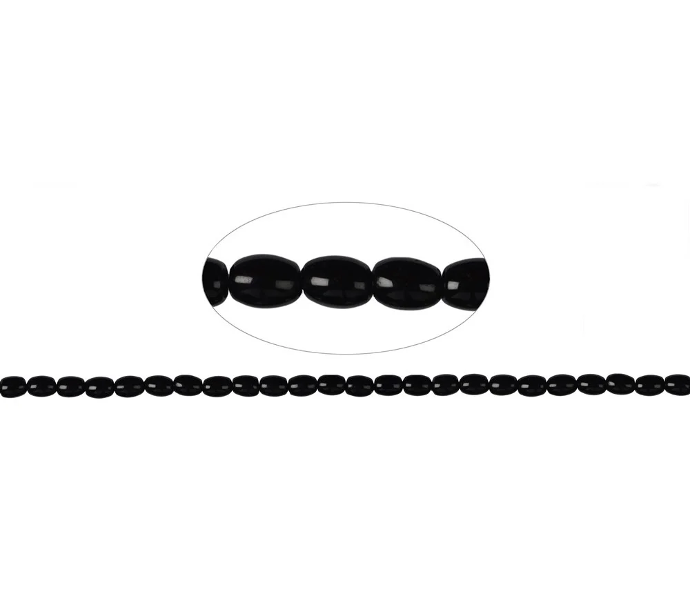 Heilstein & Edelstein-Strang - Spindel, Schörl (stab.), 07 x 05mm