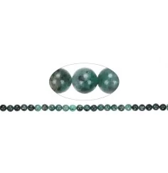 Heilstein & Edelstein-Strang - Kugeln, Smaragd, 08mm