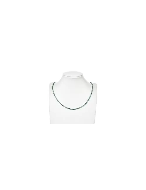 Heilstein & Edelstein-Strang - Scheibe/Coin, Smaragd, facettiert, 04mm (39cm)