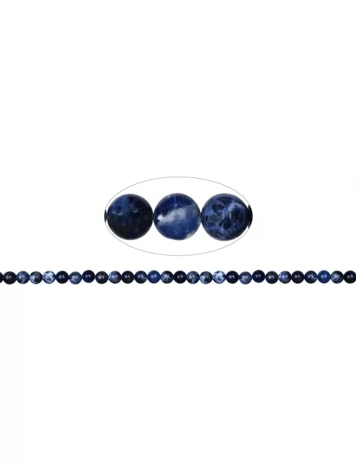 Heilstein & Edelstein-Strang - Kugeln, Sodalith, 06mm