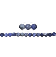 Heilstein & Edelstein-Strang - Kugeln, Sodalith, matt, 08mm