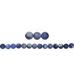 Heilstein & Edelstein-Strang - Kugeln, Sodalith, matt, 08mm