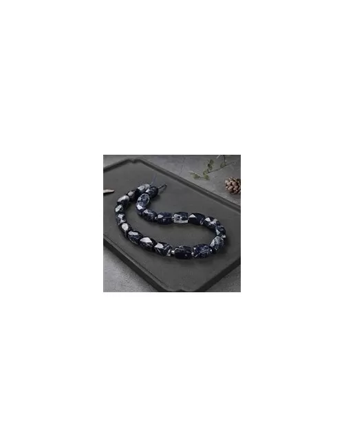 Heilstein & Edelstein-Strang - Rechteck, Sodalith, facettiert, 15 x 11-12mm