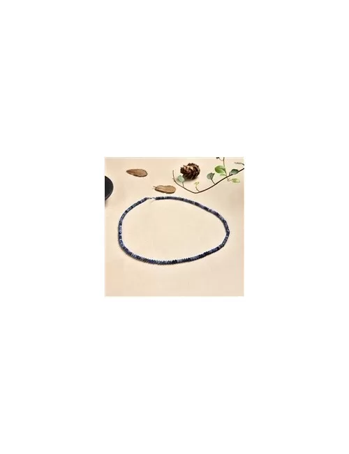 Heilstein & Edelstein-Strang - Button, Sodalith, facettiert, 04mm