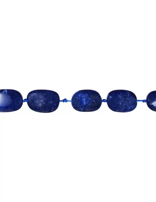 Heilstein & Edelstein-Strang - Nuggets (rundlich), Sodalith, 19 - 25mm (38cm)