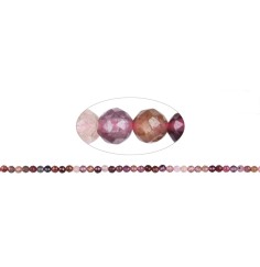 Heilstein & Edelstein-Strang - Kugeln, Spinell (rosa-rot), facettiert, 03,5mm (39cm)