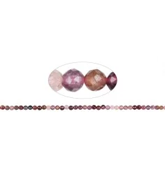 Heilstein & Edelstein-Strang - Kugeln, Spinell (rosa-rot), facettiert, 03,5mm (39cm)