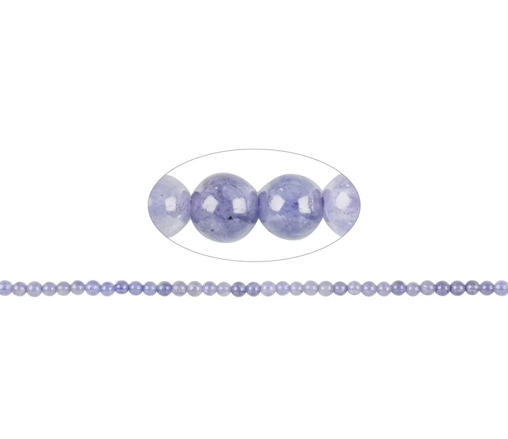 Heilstein & Edelstein-Strang - Kugeln, Tansanit A, 03mm