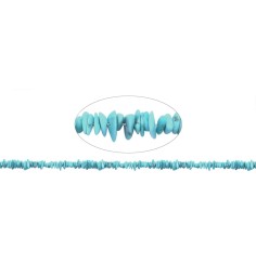 Heilstein & Edelstein-Strang - Splitter, Türkis (stab.), 01-02 x 05-10mm
