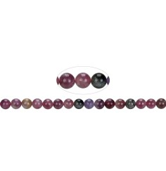 Heilstein & Edelstein-Strang - Kugeln, Turmalin (bunt), 06mm