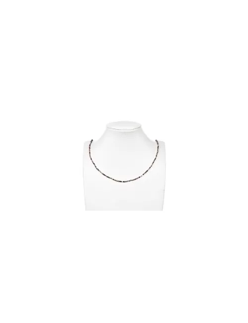 Heilstein & Edelstein-Strang - Kugeln, Turmalin (bunt/pink), facettiert, 02 - 02,5mm (38cm)