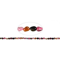 Heilstein & Edelstein-Strang - Nuggets  Pebbles , Turmalin (bunt) A, 04-06 x 03mm