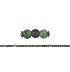 Heilstein & Edelstein-Strang - Kugeln, Zoisit mit Rubin, 04mm
