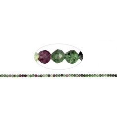 Heilstein & Edelstein-Strang - Kugeln, Zoisit mit Rubin, facettiert, 03mm (39cm)