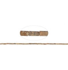 Heilstein & Edelstein-Strang - Zylinder, Jaspis (Landschaftsjaspis), 06 x 03mm