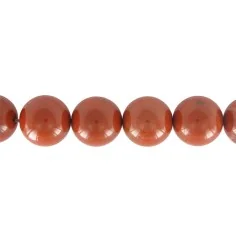 Heilstein & Edelstein-Strang - Kugeln, Jaspis (rot), 20mm