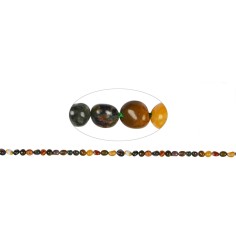 Heilstein & Edelstein-Strang - Nuggets, Ozean-Jaspis, 03 - 05mm