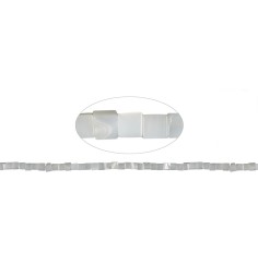 Heilstein & Edelstein-Strang - Würfel, Perlmutt (hell), 04 x 04mm