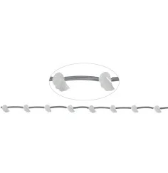 Heilstein & Edelstein-Strang - Flügel, Perlmutt (hell), 06 x 10mm