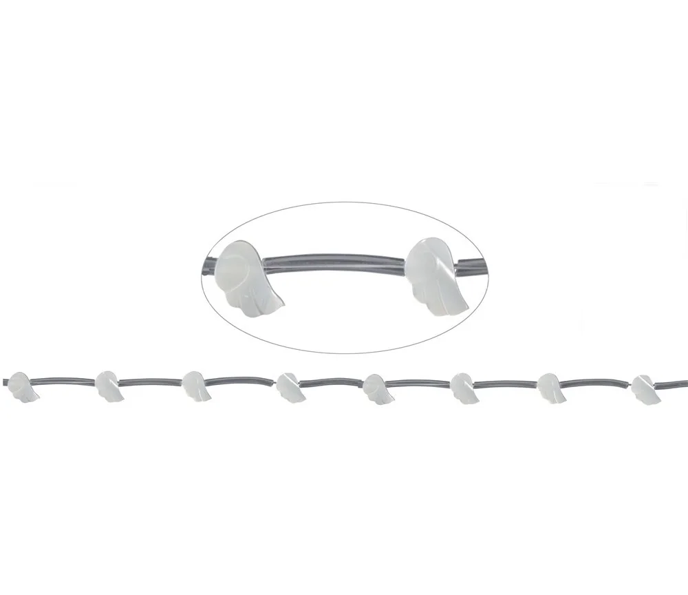 Heilstein & Edelstein-Strang - Flügel, Perlmutt (hell), 06 x 10mm