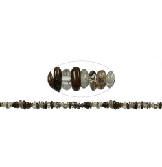 Heilstein & Edelstein-Strang - Splitter, Rutilquarz (braun), 03-05 x 05-10mm