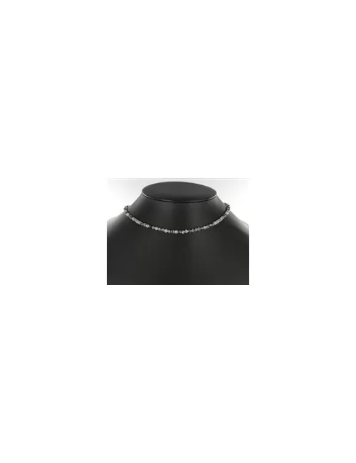 Heilstein & Edelstein-Strang - Kugeln, Turmalinquarz, 04mm