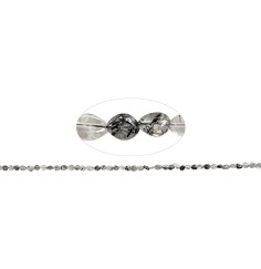 Heilstein & Edelstein-Strang - Nuggets, Turmalinquarz, 06 - 08mm