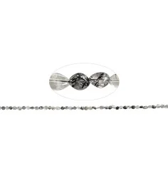 Heilstein & Edelstein-Strang - Nuggets, Turmalinquarz, 06 - 08mm