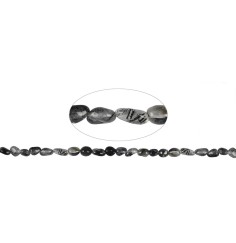 Heilstein & Edelstein-Strang - Nuggets, Turmalinquarz, 07-09mm