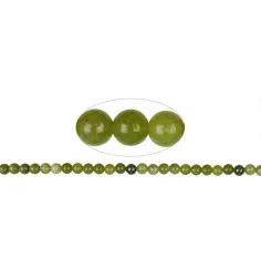 Heilstein & Edelstein-Strang - Kugeln, Serpentin (China), 08mm (38cm)