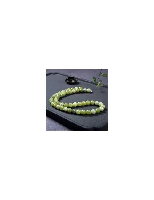 Heilstein & Edelstein-Strang - Kugeln, Serpentin (China), 08mm (38cm)