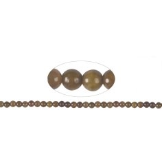 Heilstein & Edelstein-Strang - Kugeln, Serpentin (braun), 05-06mm