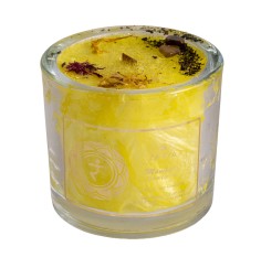 ZARYA - Kerze - Chakra - Solarplexuschakra - ca.10 x 9 cm