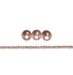 Heilstein & Edelstein-Strang - rund, Süßwasser-Perle A, lila (natur), 05,5-06mm