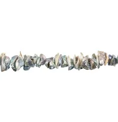 Heilstein & Edelstein-Strang - Keshi, Süßwasser-Perle, silbergrau (natur), ca. 02-03 x 10-12mm