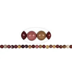 Heilstein & Edelstein-Strang - Kugeln, Mookait, 08mm