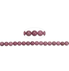 Heilstein & Edelstein-Strang - Kugeln, Thulit, 06mm