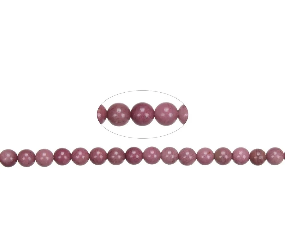 Heilstein & Edelstein-Strang - Kugeln, Thulit, 06mm