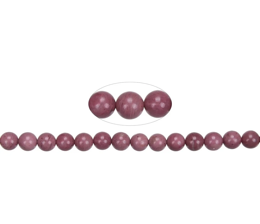 Heilstein & Edelstein-Strang - Kugeln, Thulit, 06mm