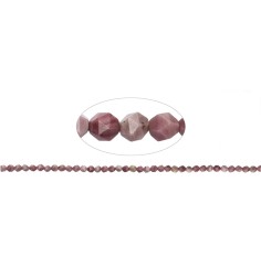 Heilstein & Edelstein-Strang - Kugeln, Thulit, facettiert, 06mm (39cm)